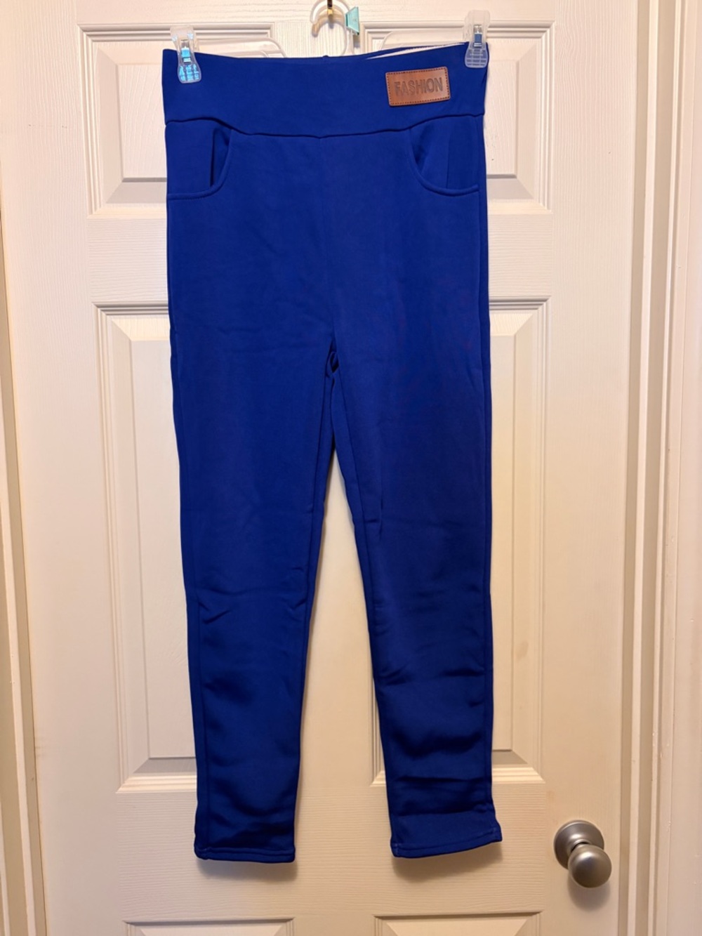 SHEIN Royal Blue High-Rise Pull-On Leggings